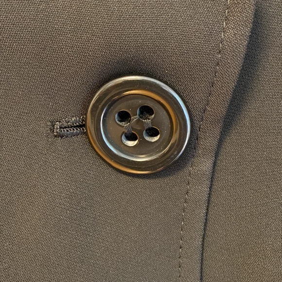 Sandra Angelozzi Crepe One-Button Blazer - Black - Size 32 - Picture 2 of 4